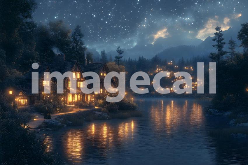 039 enchanted castle view 495 backdrops b25194