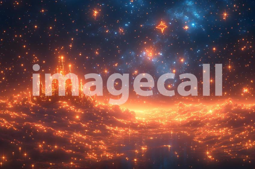 051 enchanted castle view 495 backdrops b25194