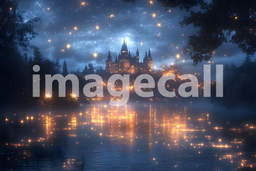 053 enchanted castle view 495 backdrops b25194