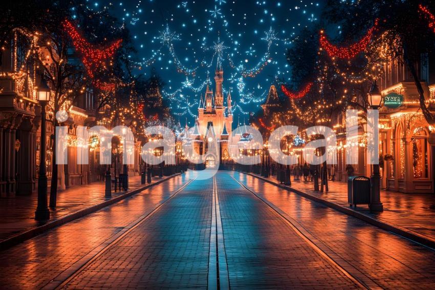 049 enchanted castle view 495 backdrops b25194