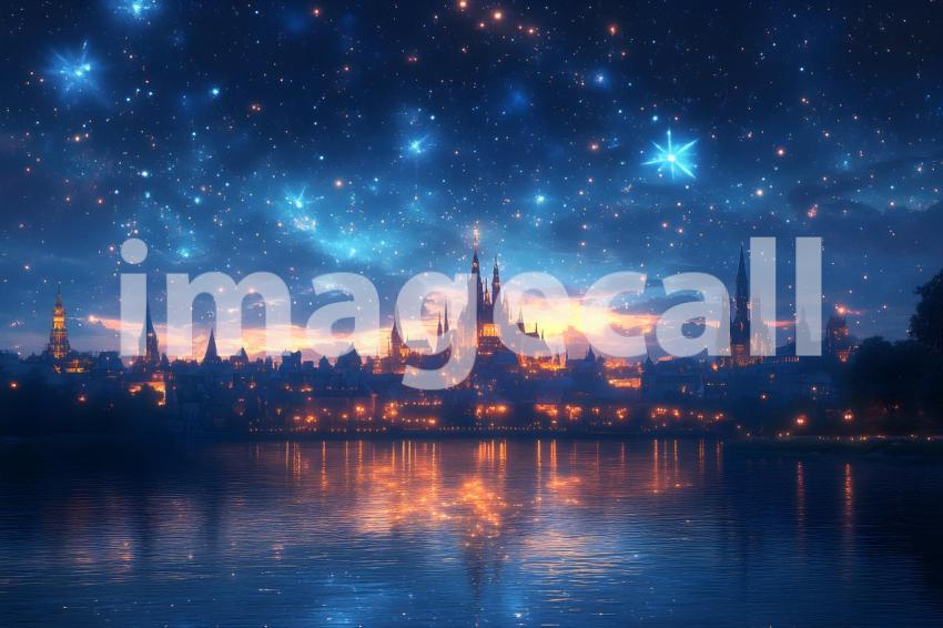 054 enchanted castle view 495 backdrops b25194