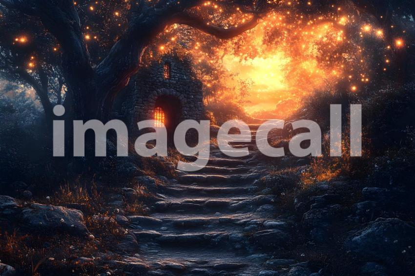 050 enchanted castle view 495 backdrops b25194