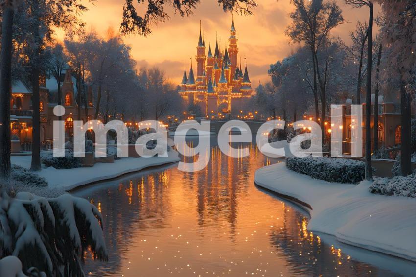 052 enchanted castle view 495 backdrops b25194