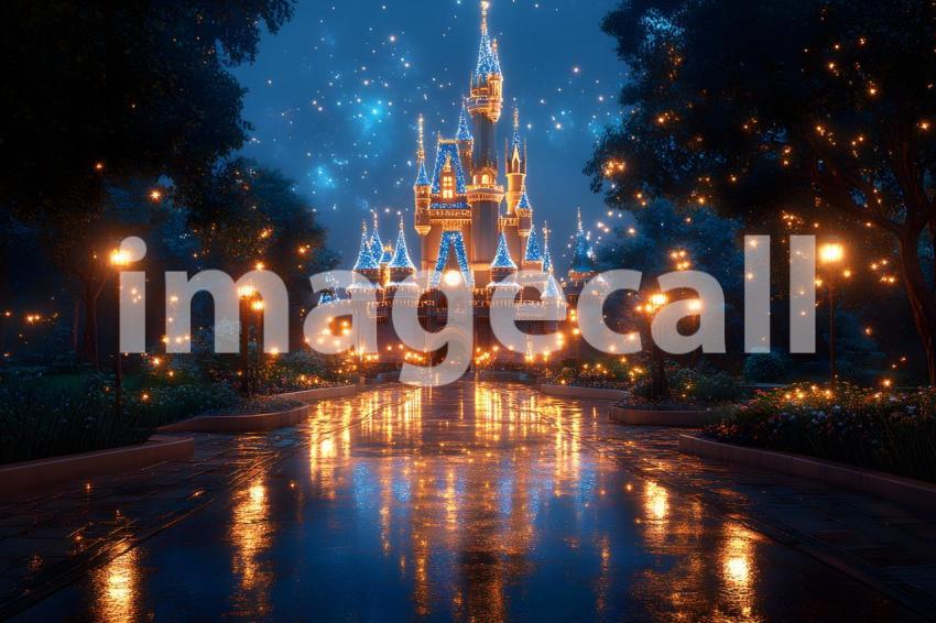 057 enchanted castle view 495 backdrops b25194