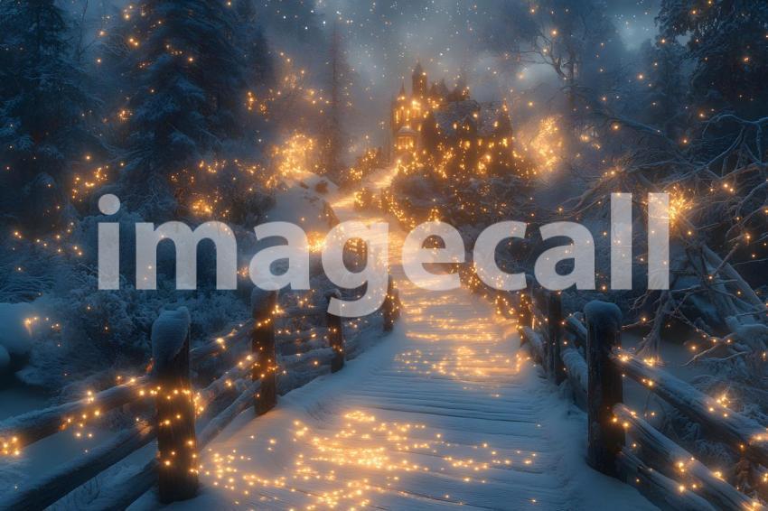 058 enchanted castle view 495 backdrops b25194