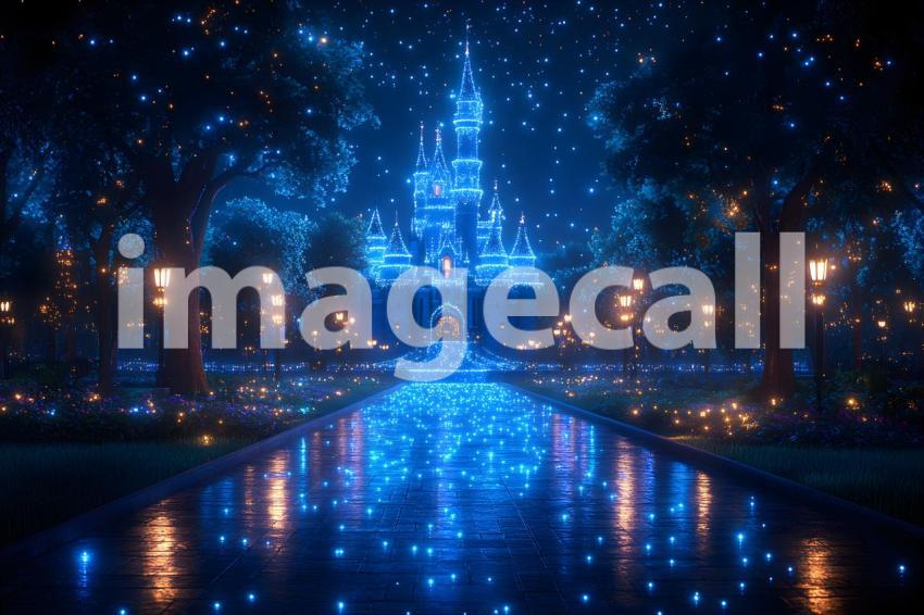 064 enchanted castle view 495 backdrops b25194