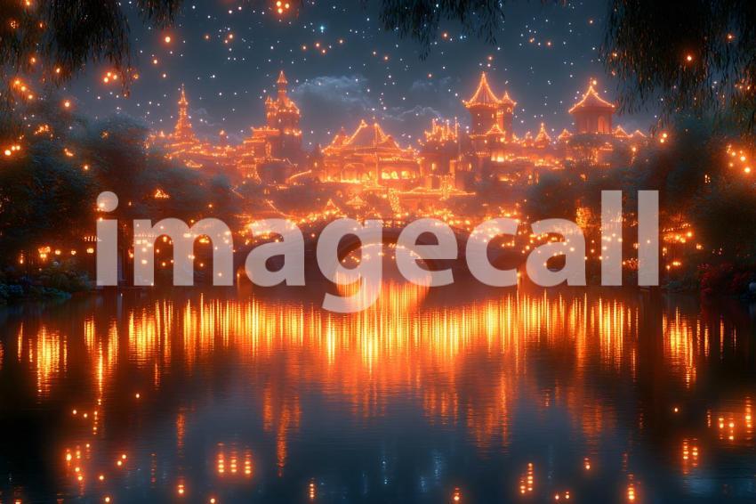 068 enchanted castle view 495 backdrops b25194