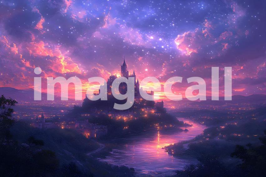 069 enchanted castle view 495 backdrops b25194