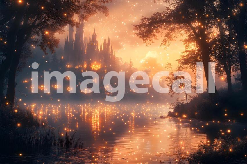 070 enchanted castle view 495 backdrops b25194