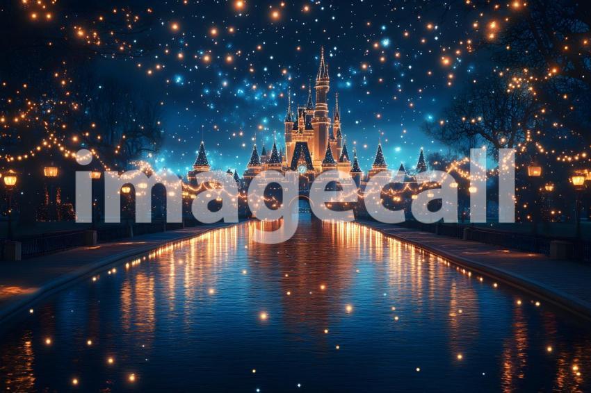 072 enchanted castle view 495 backdrops b25194