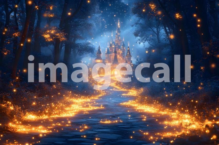 071 enchanted castle view 495 backdrops b25194