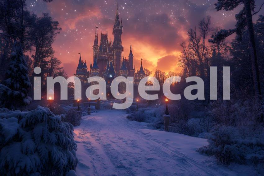 074 enchanted castle view 495 backdrops b25194