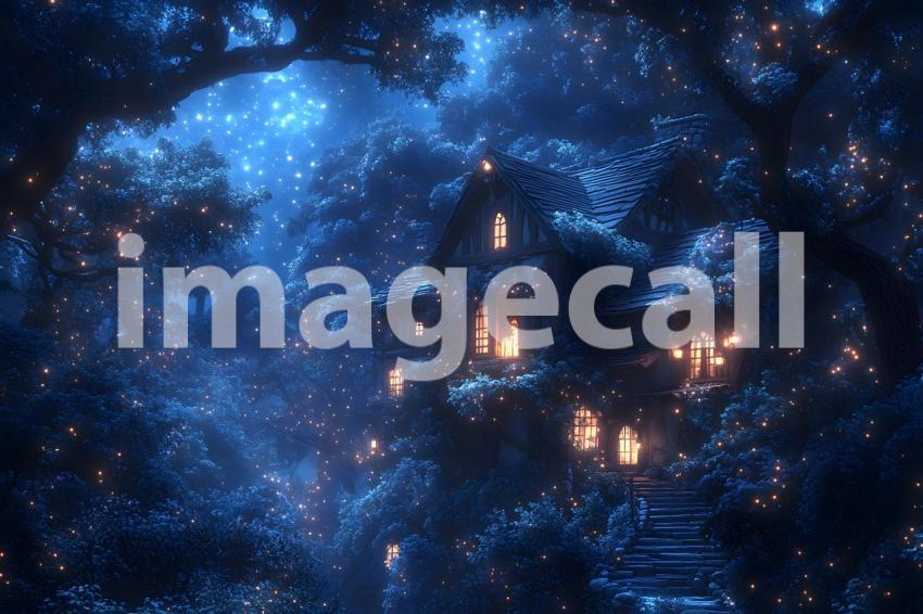 077 enchanted castle view 495 backdrops b25194