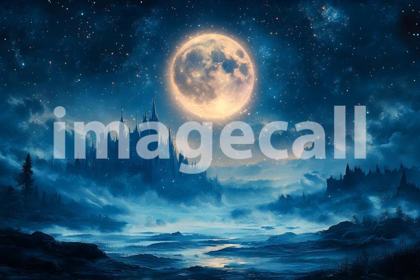 079 enchanted castle view 495 backdrops b25194