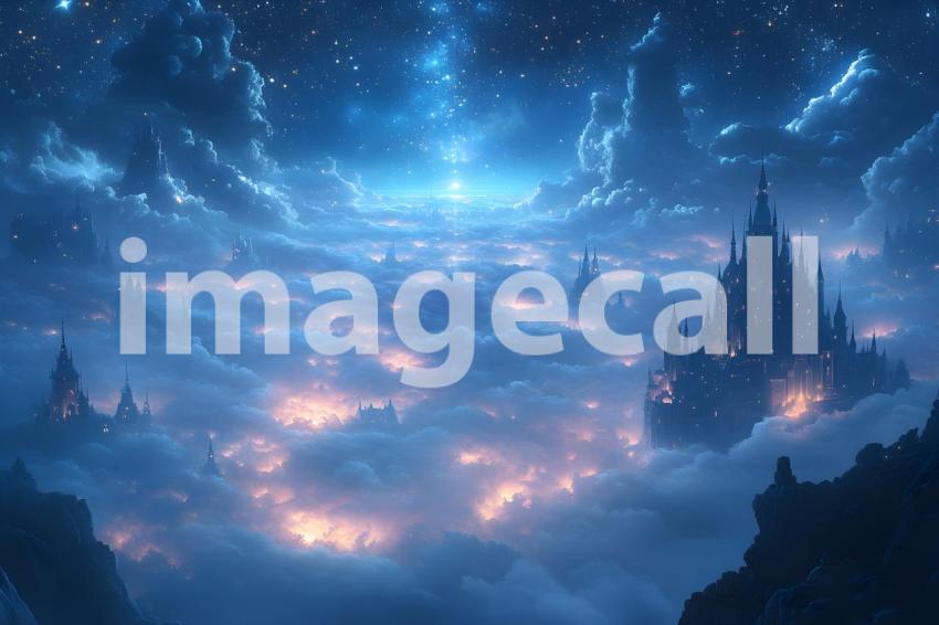 081 enchanted castle view 495 backdrops b25194