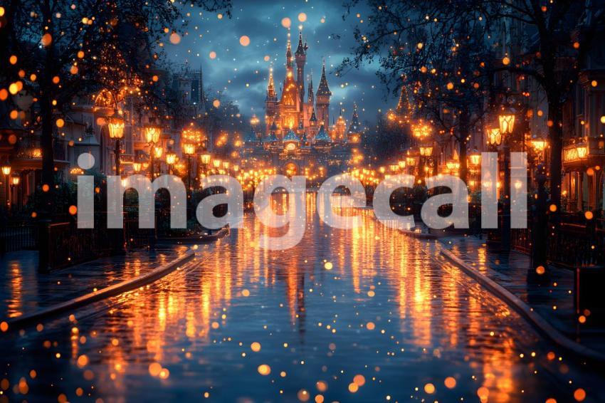 082 enchanted castle view 495 backdrops b25194