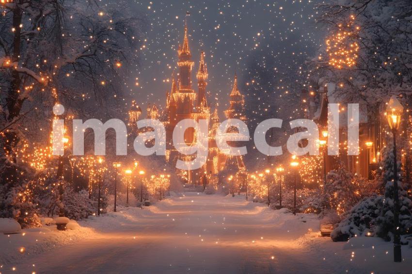 083 enchanted castle view 495 backdrops b25194