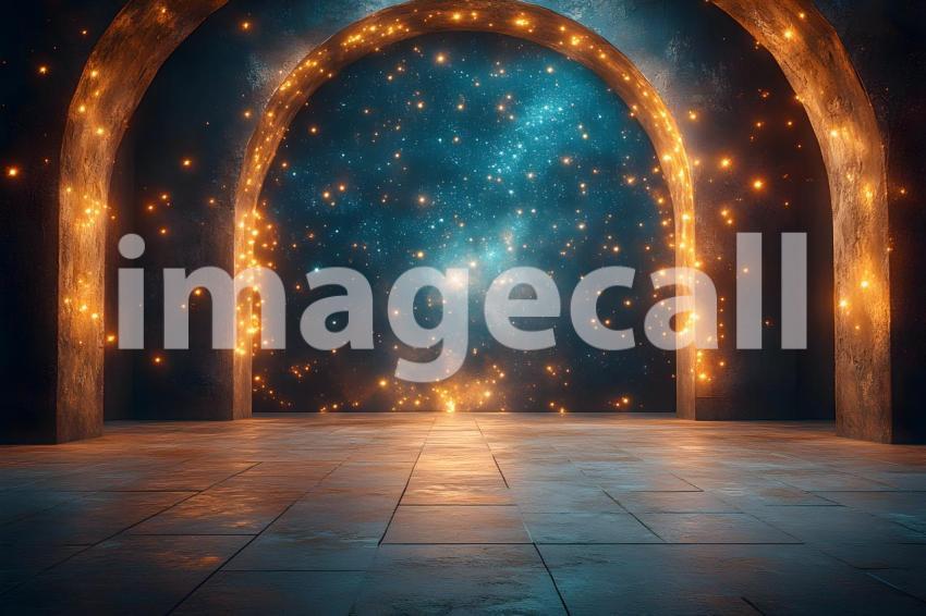 085 enchanted castle view 495 backdrops b25194