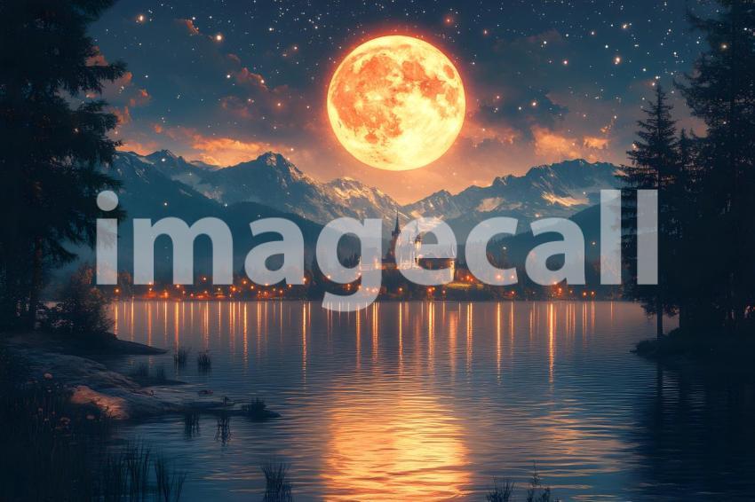 088 enchanted castle view 495 backdrops b25194