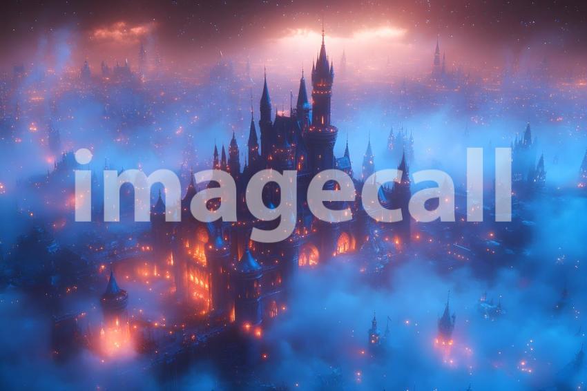 004 enchanted castle view 495 backdrops b25194