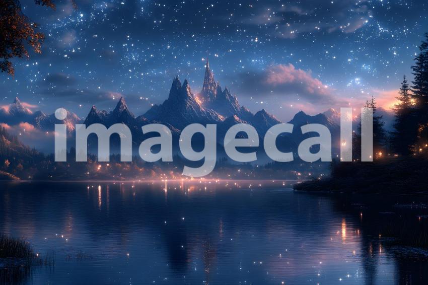 005 enchanted castle view 495 backdrops b25194