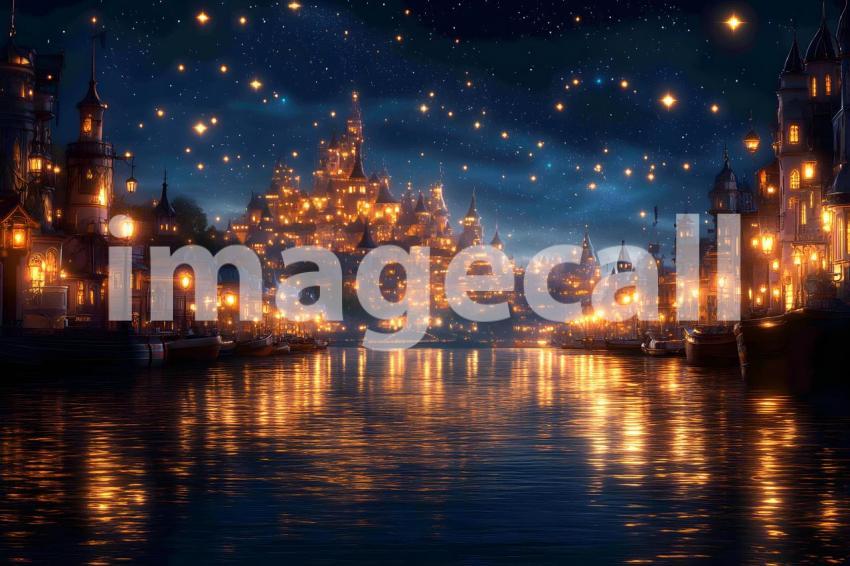 015 enchanted castle view 495 backdrops b25194