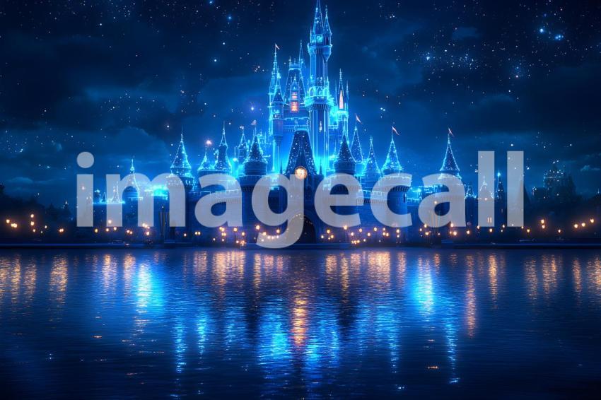 018 enchanted castle view 495 backdrops b25194