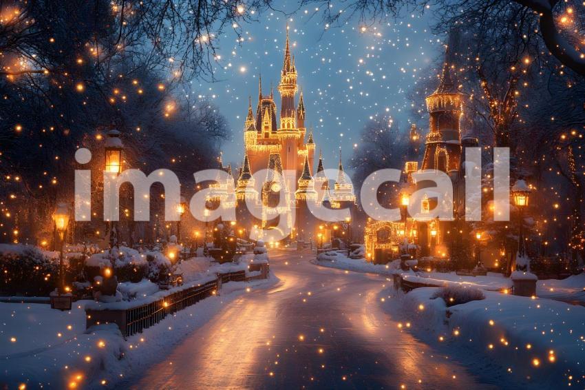 021 enchanted castle view 495 backdrops b25194