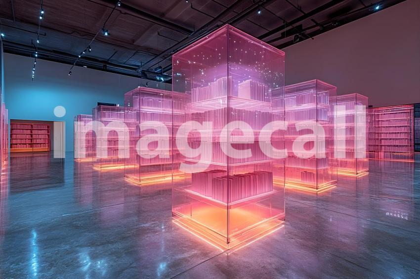 U3644368625 Neon Holographic Library A neon lit library with  772df1af 296b 43b6 9f31 61301d402ce7 0