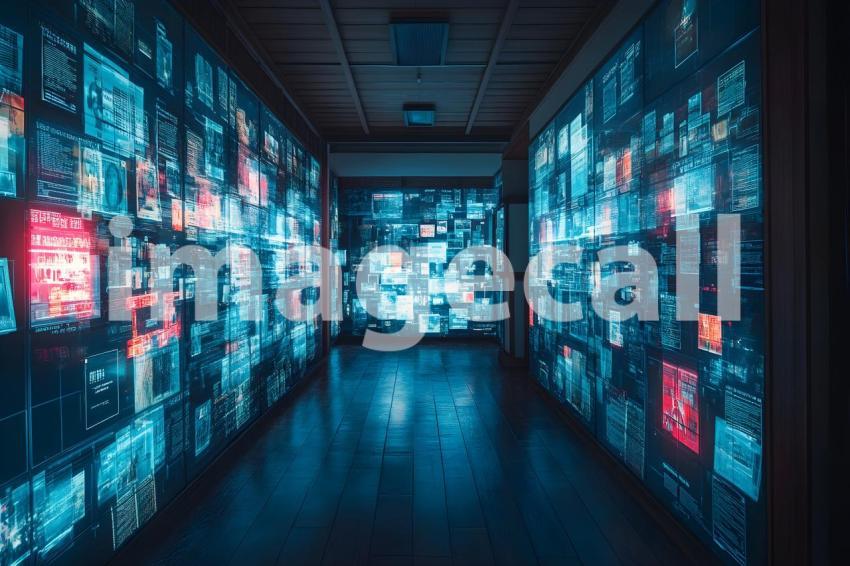 U3644368625 Neon Holographic Library A neon lit library with  b3c49e8a 5176 4971 9717 1b15e523c3a3 0