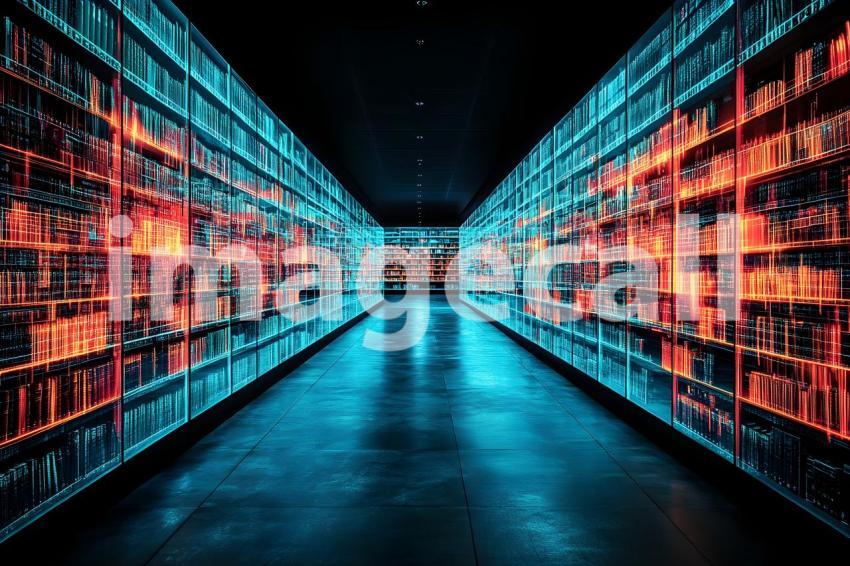 U3644368625 Neon Holographic Library A neon lit library with  919ff944 a348 4c61 a4fd 6b2a7f4d6ad8 3