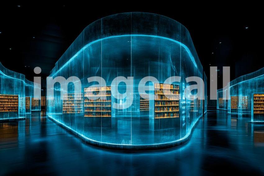 U3644368625 Neon Holographic Library A neon lit library with  b3c49e8a 5176 4971 9717 1b15e523c3a3 3