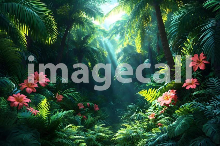 U3644368625 Tropical Jungle Retreat A lush overgrown jungle w c85d92ae 81dd 4cf8 af75 f4aca43a5dc3 0