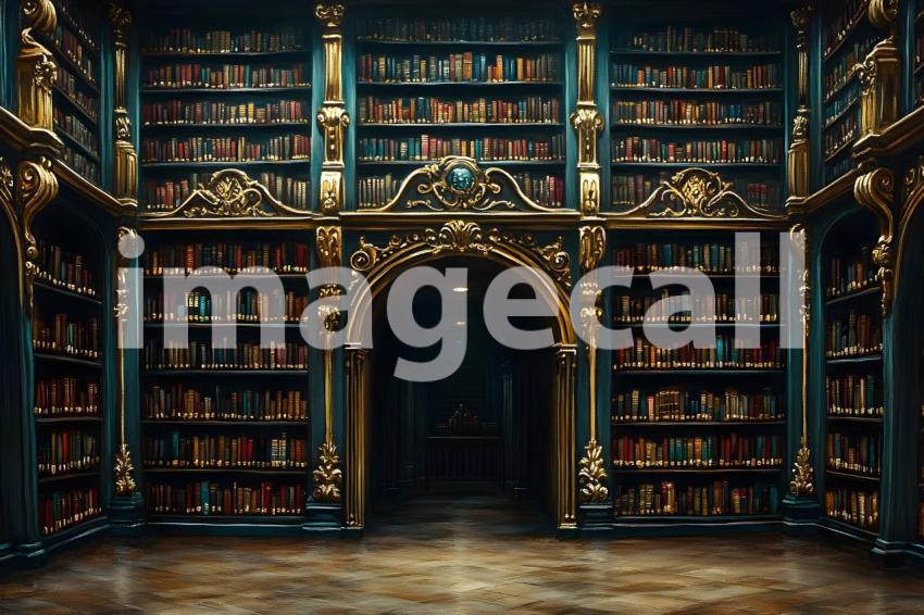 Clips12345 Gothic Gold Library A backdrop depicting a Gothic st 7aa67072 886b 4395 b042 02630da869b5 part2