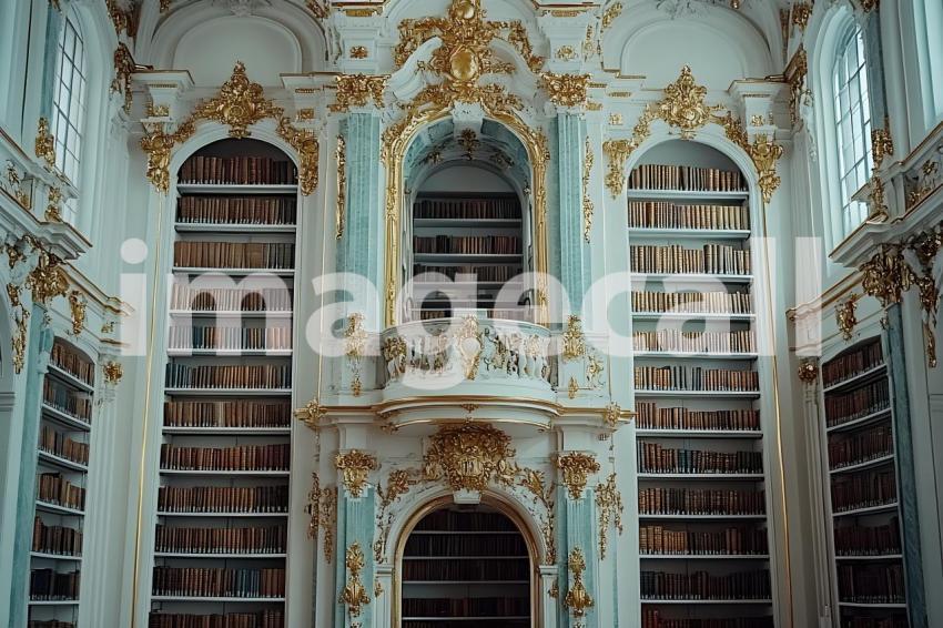 Clips12345 Gothic Gold Library A backdrop depicting a Gothic st 3adf2446 d1c1 4f0d be83 1030ce995111 part2