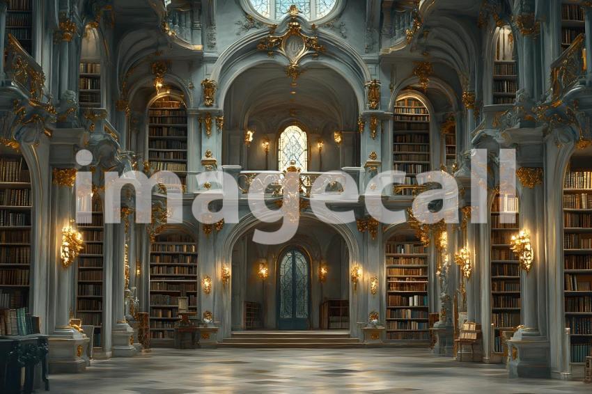 Clips12345 Gothic Gold Library A backdrop depicting a Gothic st 9c4ef3ee 81c9 4312 95f7 c221df89f3d6 part2