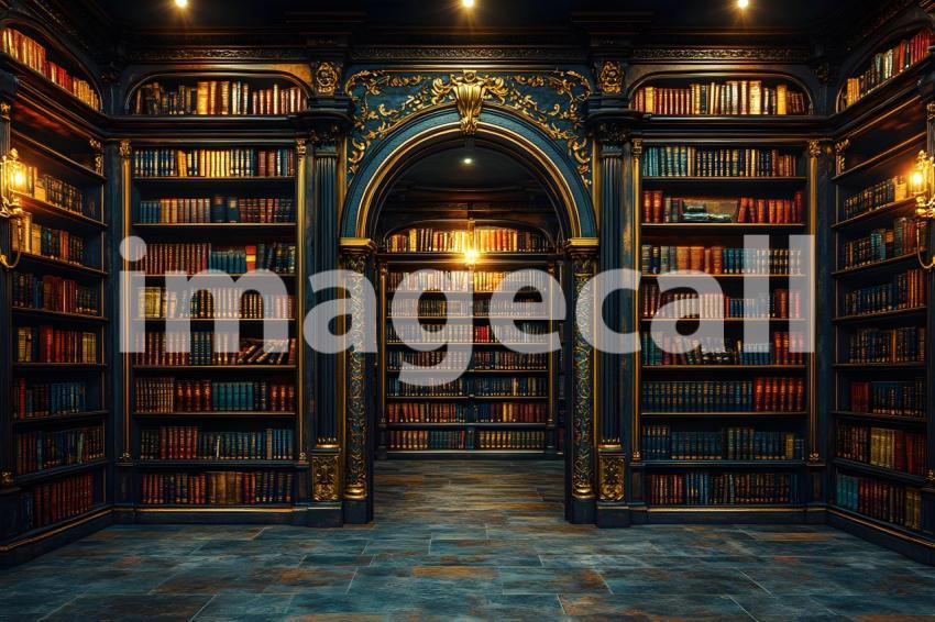 Clips12345 Gothic Gold Library A backdrop depicting a Gothic st 3adf2446 d1c1 4f0d be83 1030ce995111 part3