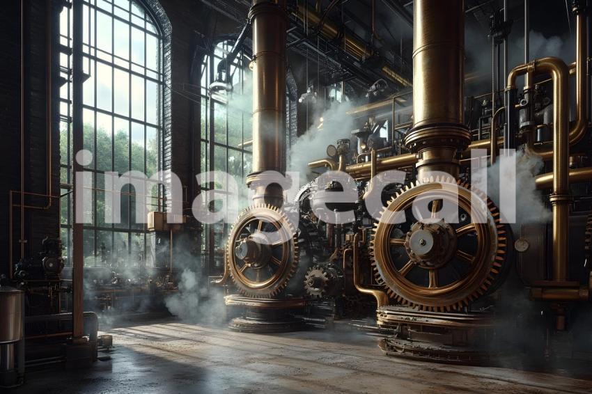 Clips12345 Steam Powered Factory An industrial factory with tow 1ebac783 3c90 49d1 88f7 35aef1212c03 part1