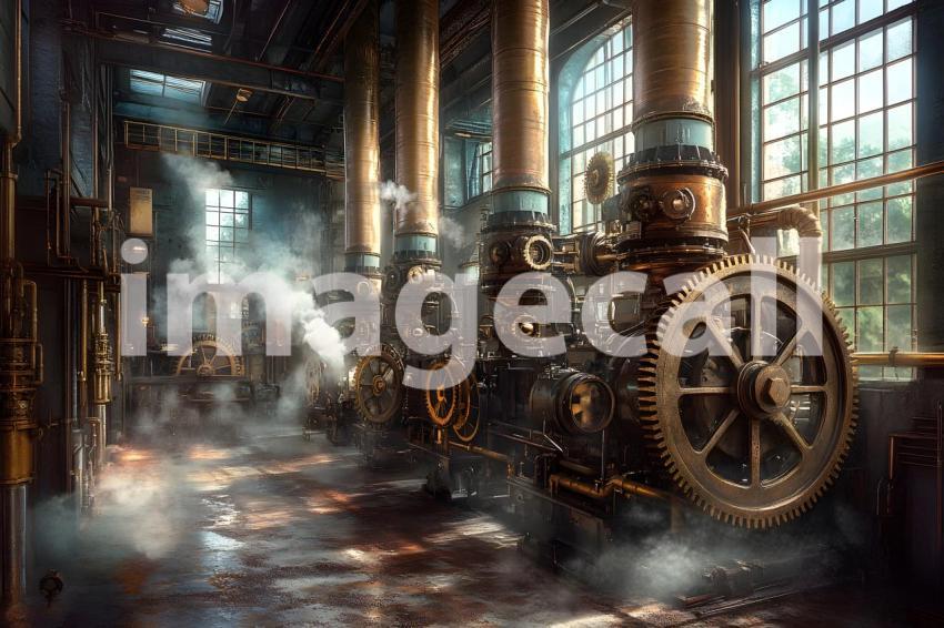 Clips12345 Steam Powered Factory An industrial factory with tow 3d97359c 7dc1 4dd5 a0d8 9becea08bd34 part2