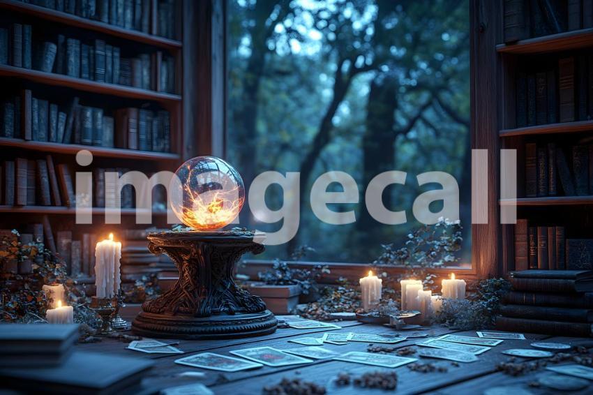 Abc1323 A glowing witchs crystal ball sitting on a carved woo 9fc8141a b1d4 4408 b623 9c331868733b 3