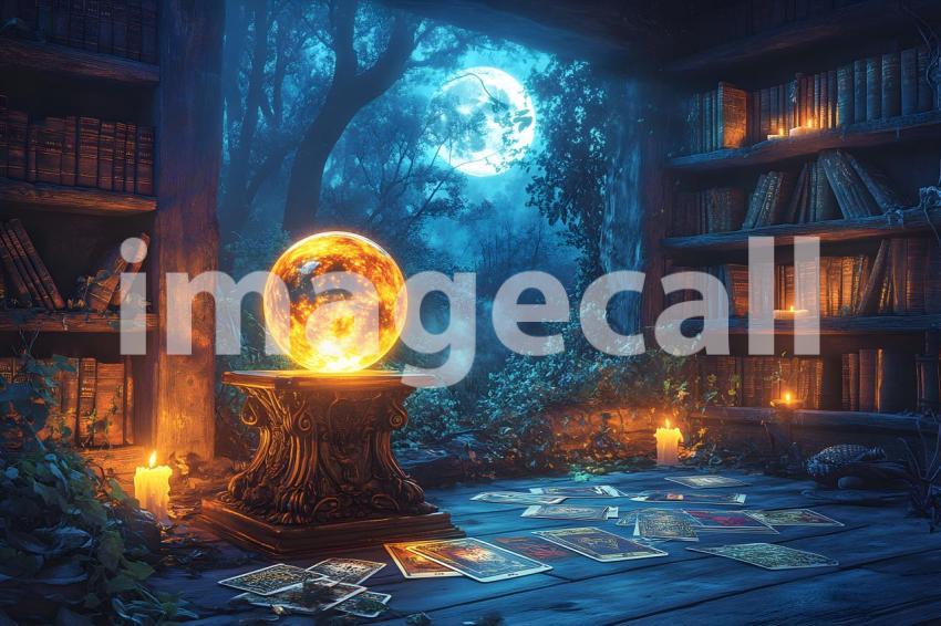 Abc1323 A glowing witchs crystal ball sitting on a carved woo 29a60400 3260 4eee b2d5 2e2b80914b47 0