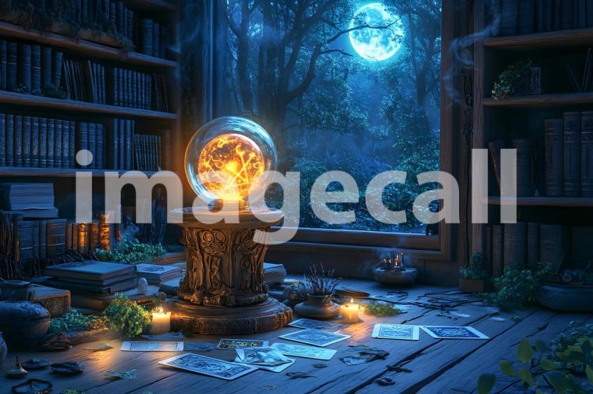 Abc1323 A glowing witchs crystal ball sitting on a carved woo 9fc8141a b1d4 4408 b623 9c331868733b 1