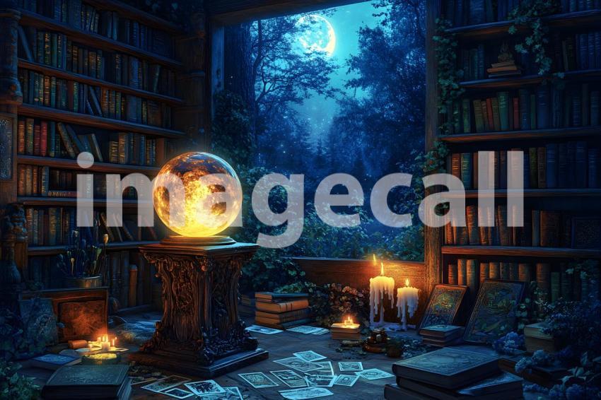 Abc1323 A glowing witchs crystal ball sitting on a carved woo 72b6145d c9ee 445d 952b cb518b976072 1