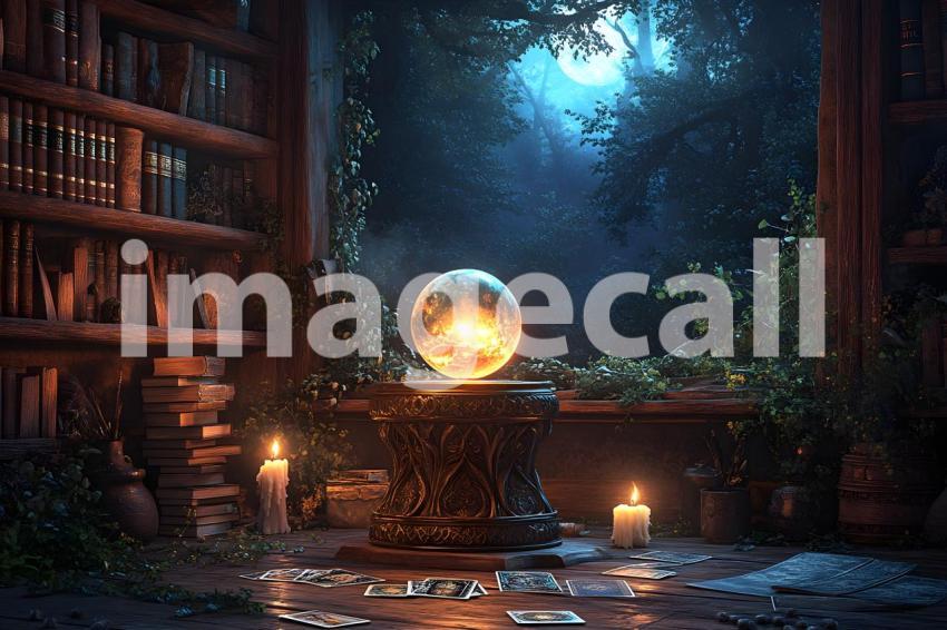 Abc1323 A glowing witchs crystal ball sitting on a carved woo 71517485 8114 40a0 b572 7e4a2c0656b6 1