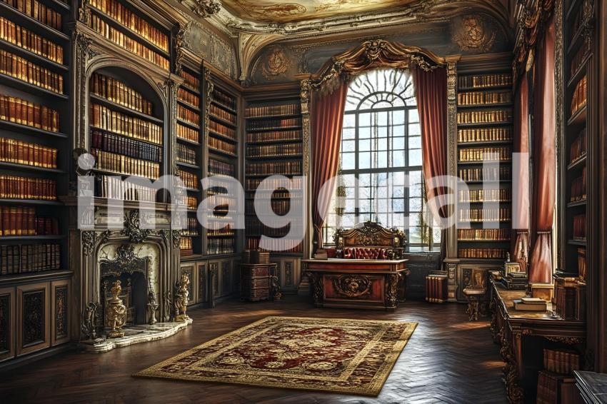 Abc1323 Regal Library A stately library with towering bookshe 7df3ced2 c7c1 45ea 886d 09230c5fc208 1