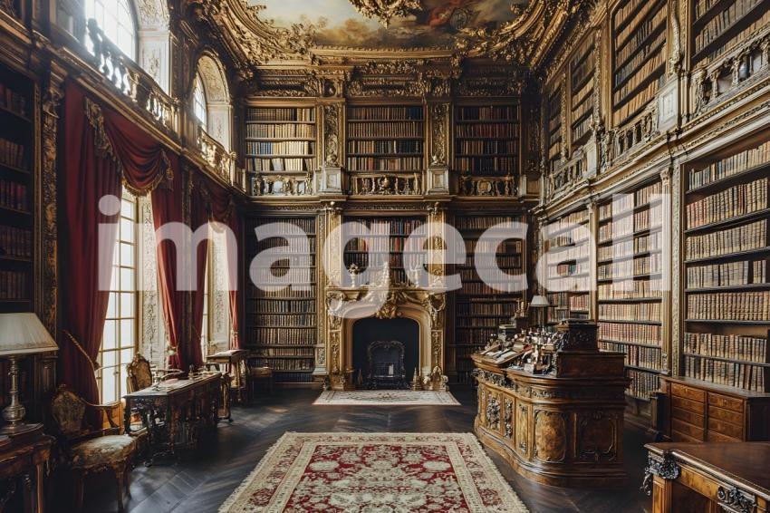 Abc1323 Regal Library A stately library with towering bookshe 7df3ced2 c7c1 45ea 886d 09230c5fc208 2