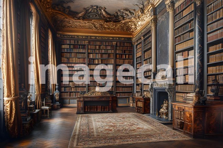 Abc1323 Regal Library A stately library with towering bookshe 131a7ef3 227d 4fe7 bb51 efd846b1e1b2 1
