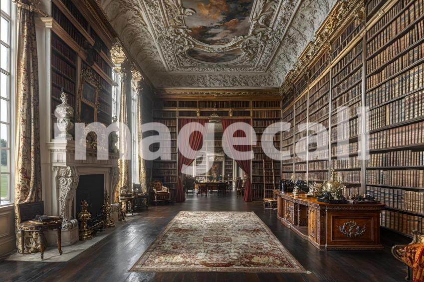 Abc1323 Regal Library A stately library with towering bookshe 131a7ef3 227d 4fe7 bb51 efd846b1e1b2 2