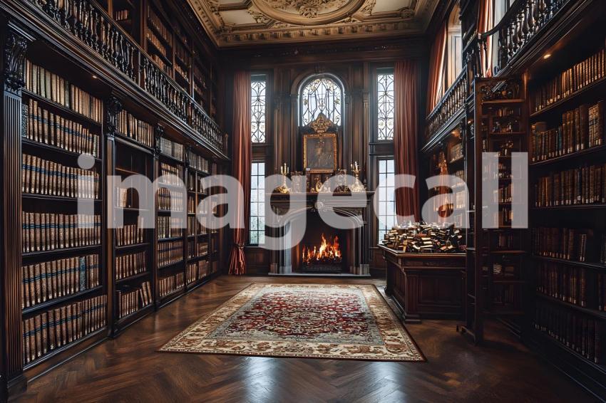 Abc1323 Regal Library A stately library with towering bookshe 131a7ef3 227d 4fe7 bb51 efd846b1e1b2 3