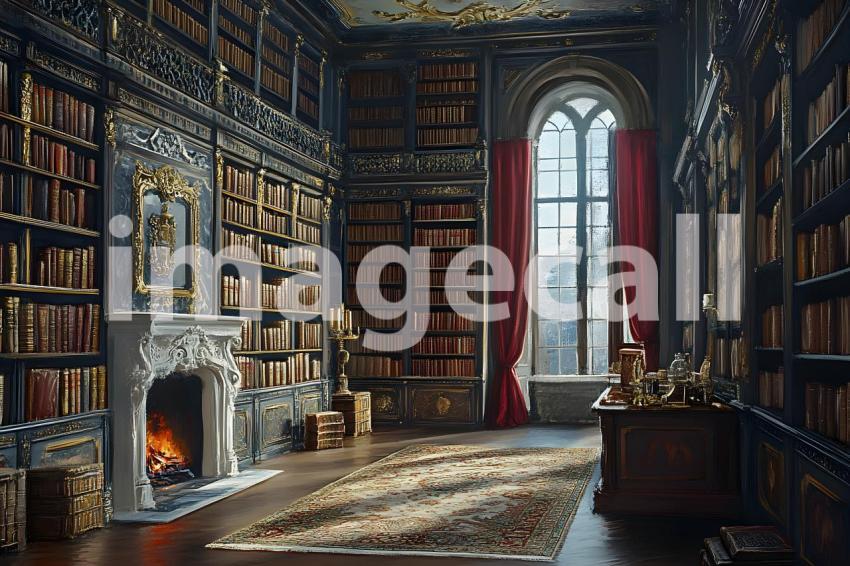 Abc1323 Regal Library A stately library with towering bookshe b1e12575 747c 4adc 9a59 106c5b40ec4a 1